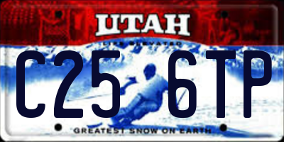 UT license plate C256TP