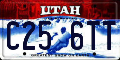 UT license plate C256TT