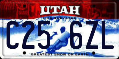 UT license plate C256ZL