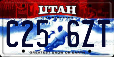 UT license plate C256ZT