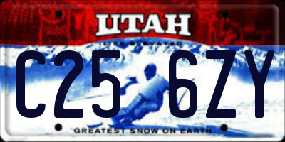 UT license plate C256ZY