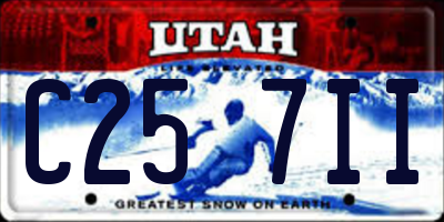 UT license plate C257II