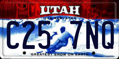 UT license plate C257NQ