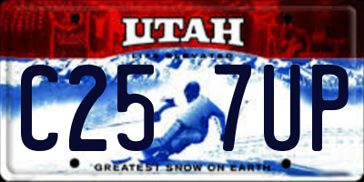 UT license plate C257UP