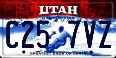UT license plate C257VZ