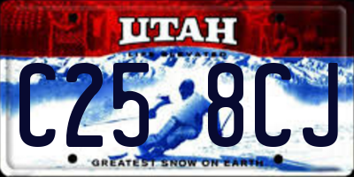 UT license plate C258CJ
