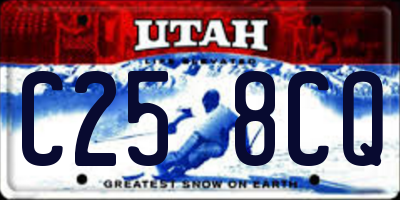 UT license plate C258CQ