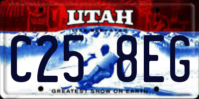 UT license plate C258EG