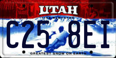 UT license plate C258EI