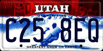 UT license plate C258EQ