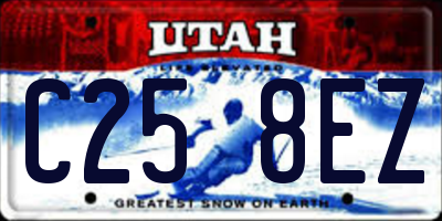 UT license plate C258EZ