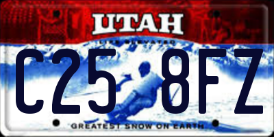 UT license plate C258FZ
