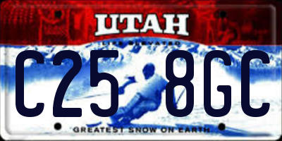 UT license plate C258GC