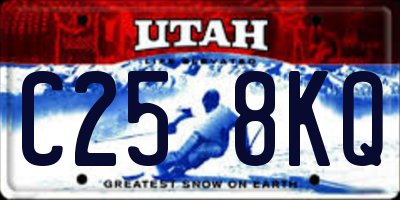 UT license plate C258KQ