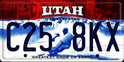 UT license plate C258KX