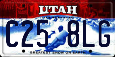 UT license plate C258LG