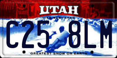 UT license plate C258LM