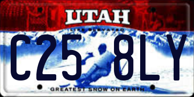 UT license plate C258LY