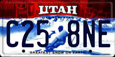 UT license plate C258NE