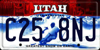 UT license plate C258NJ