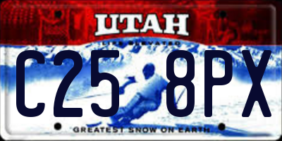 UT license plate C258PX