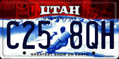 UT license plate C258QH