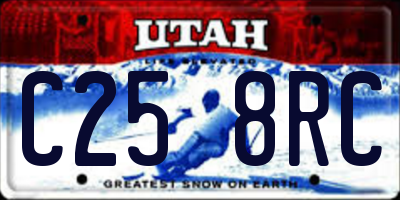 UT license plate C258RC