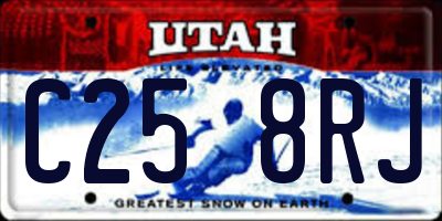 UT license plate C258RJ