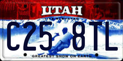 UT license plate C258TL