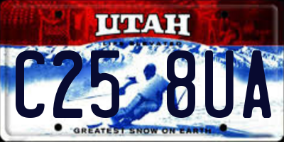 UT license plate C258UA