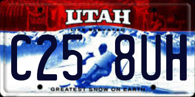 UT license plate C258UH
