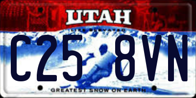 UT license plate C258VN