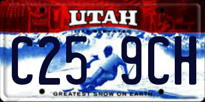 UT license plate C259CH