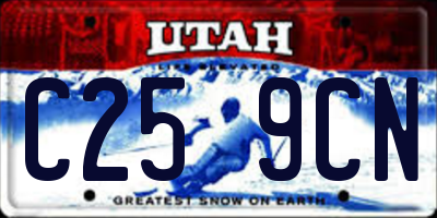 UT license plate C259CN