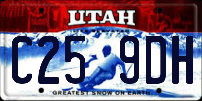 UT license plate C259DH