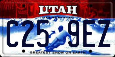 UT license plate C259EZ