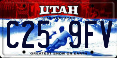 UT license plate C259FV