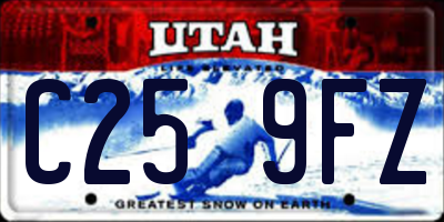 UT license plate C259FZ