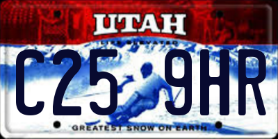 UT license plate C259HR