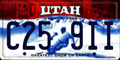UT license plate C259II