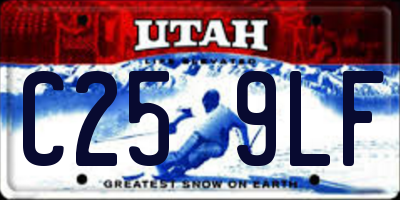 UT license plate C259LF