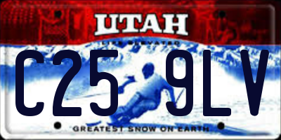 UT license plate C259LV