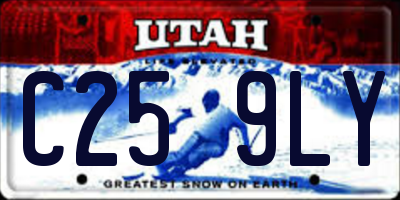 UT license plate C259LY