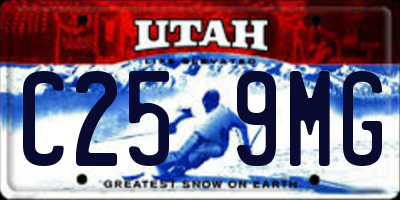 UT license plate C259MG