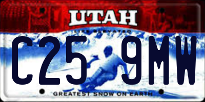 UT license plate C259MW