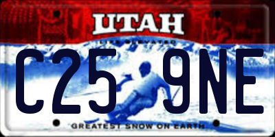 UT license plate C259NE