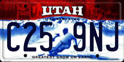 UT license plate C259NJ