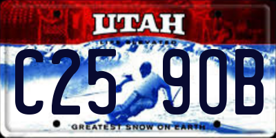 UT license plate C259OB