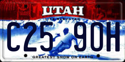 UT license plate C259OH