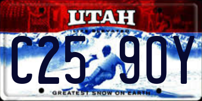 UT license plate C259OY